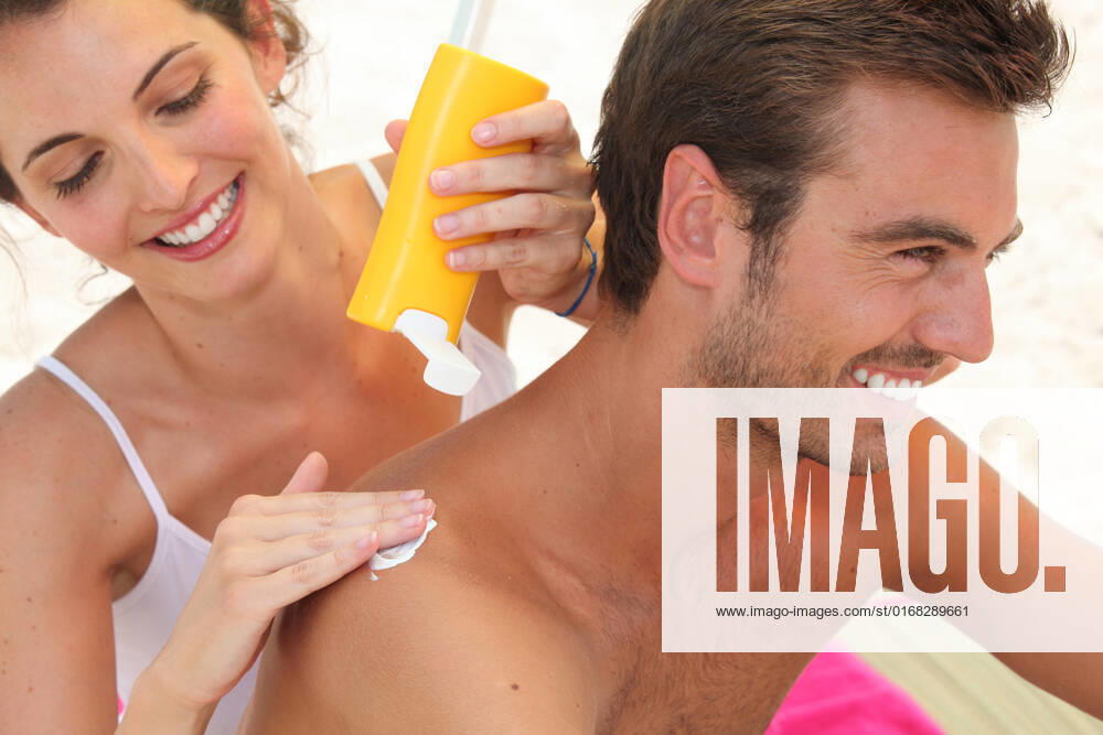 Couple applying suncream, model released, , 5672278.jpg, _ M_Macaud_Marion_280710, _ M_Dubroca_Joffrey_280710, apply, applying, attractive, back, beach, beautiful, bikini, boyfriend, casual, couple, cream, cute, drawing, female, friends, friendship, girlfriend, handsome, happiness, happy, heart, holiday, lifestyle, lotion, love, lover, male, man, model, ocean, playful, pretty, relationship, romance, romantic, rub, smile, summer, sunblock, suncream, sunny, sunscreen, suntan, swimsuit, tan, vacation, women, young,