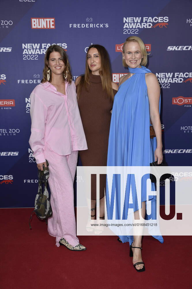 Sophie Claussen, Aphrodite Popis und Claudia Bothe beim Bunte New Faces Award STYLE in Berlin 08.09.2022