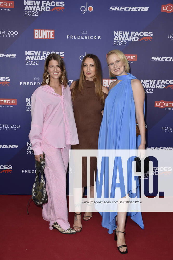 Sophie Claussen, Aphrodite Popis und Claudia Bothe beim Bunte New Faces Award STYLE in Berlin 08.09.2022