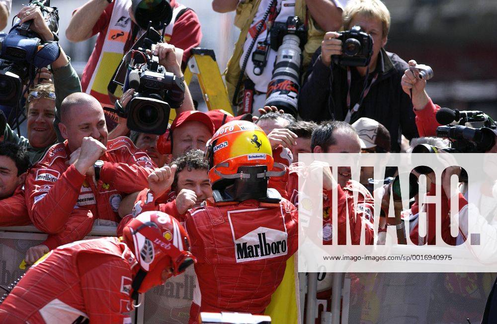 SCHUMACHER Michael Team Scuderia Ferrari Sieger Grand Prix Formel 1 Grosser Preis von Spanien 2004 in Barcelona am 09. Mai 2004