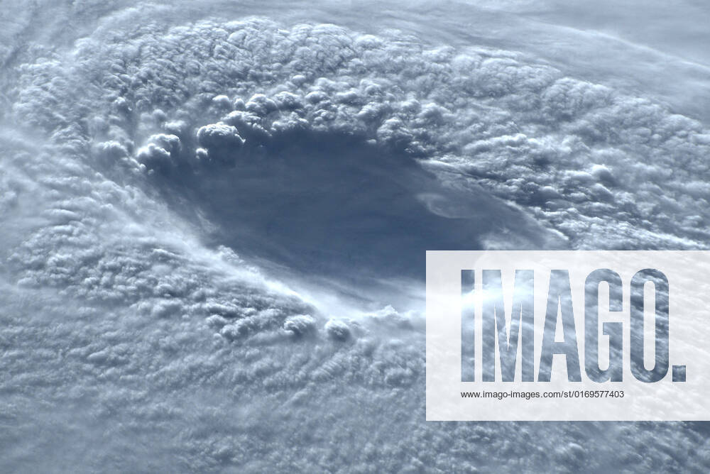 International Space Station, EARTH ORBIT: View of eye wall of Typhoon Nanmadol as it prepares to make landfall in south-western Japan seen from the International Space Station, September 17, 2022 in Earth Orbit. The storm is packing gusts up to 150mph and record amounts of rain. International Space Station EARTH ORBIT - ZUMAp138 20220917_zaa_p138_006