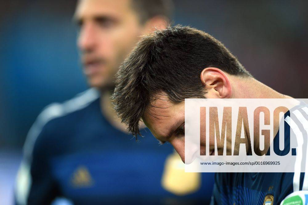 Lionel Messi (ARG), JULY 13, 2014 - Football Soccer : Lionel Messi of Argentina looks dejected after the FIFA World Cup Brazil 2014 Final match between Germany 1-0 Argentina at Estadio do Maracana in Rio De Janeiro, Brazil. Noxthirdxpartyxsales (uzdb007118)