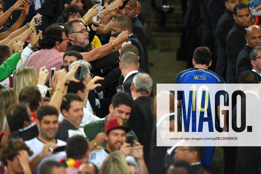 Lionel Messi (ARG), JULY 13, 2014 - Football Soccer : Lionel Messi of Argentina looks dejected during the award ceremony after the FIFA World Cup Final match between Germany 1-0 Argentina at Estadio do Maracana in Rio De Janeiro,. Noxthirdxpartyxsales (uzdb007121)