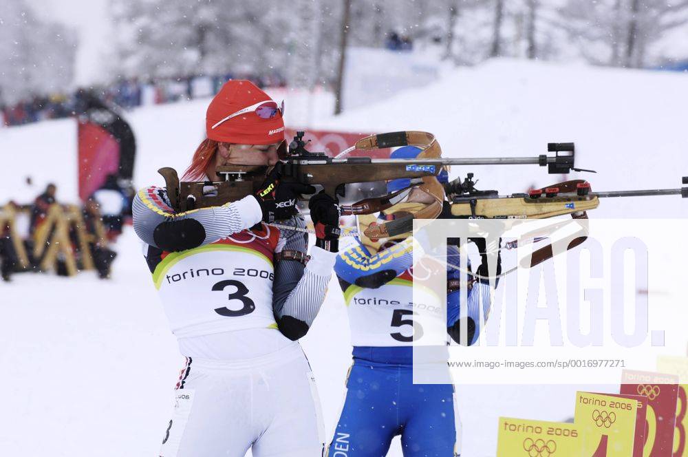 WILHELM Kati GER 2.Platz Biathlon Massenstart der Frauen am 25.02.2006 in Cesana Olympische Winterspiele 2006 in Turin Italien