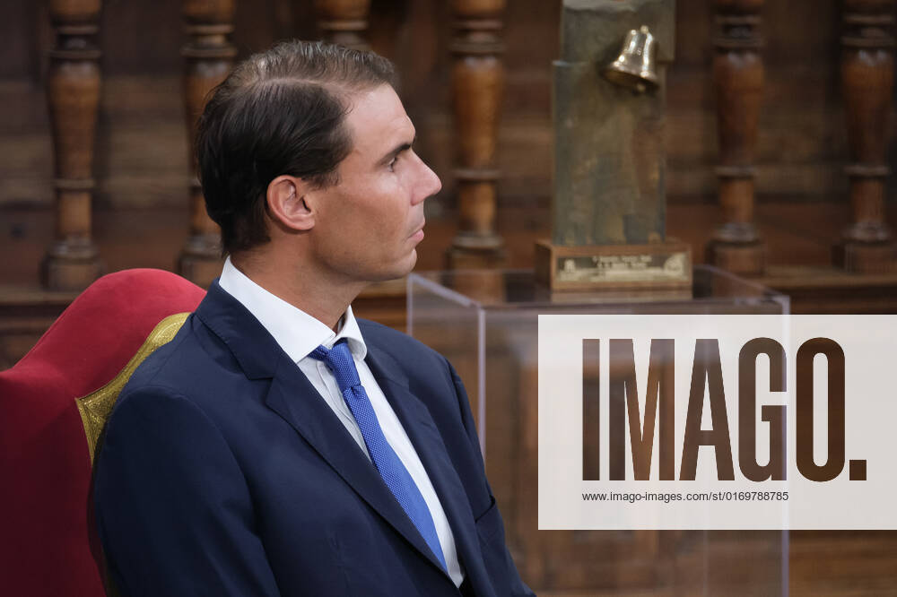 Tennis player Rafael Nadal, seen during the delivery of the Camino Real Award on its fifth edition at the auditorium of the University of Alcala, in Alcala de Henares, Madrid. The Camino Real award has been granted by the Franklin Institute of the University of Alcala, which recognizes the professional work of Spaniards who in an outstanding and exemplary way project and enhance the positive image of Spain in the United States. The projection of the image of Spain in North America by the tennis player, means his triumph in the US Open (2019), as well as in previous editions of 2010, 2013, 2017 and in other tournaments played in North America. Madrid Spain - ZUMAs197 20220920_zaa_s197_103