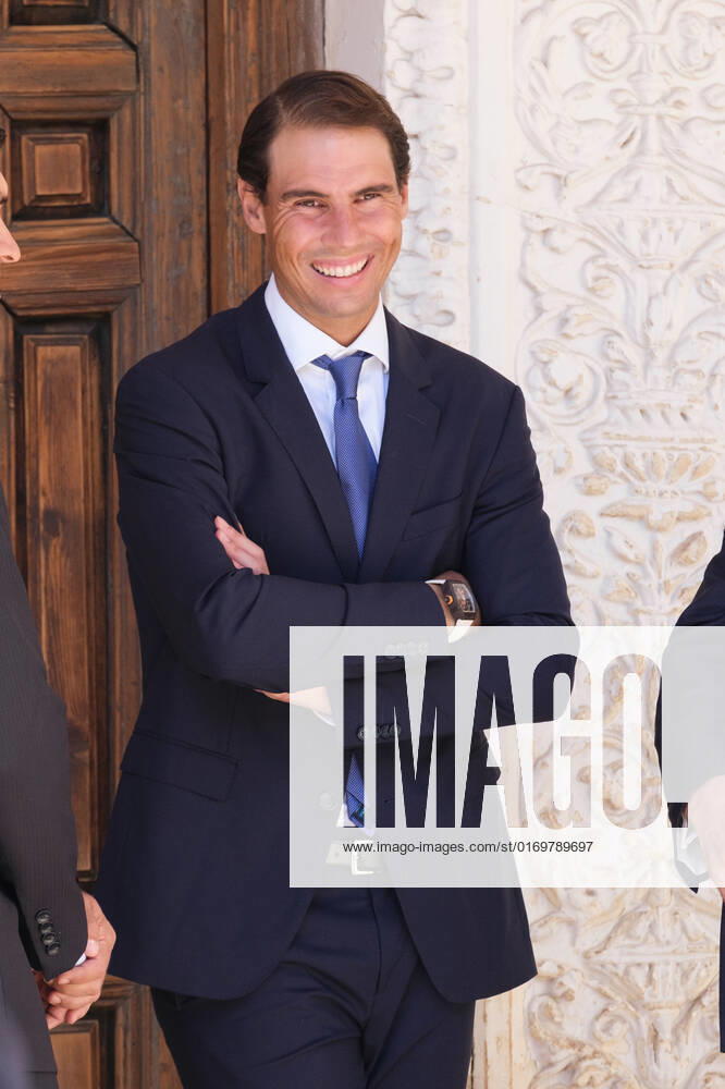 Tennis player Rafael Nadal, seen during the delivery of the Camino Real Award on its fifth edition at the auditorium of the University of Alcala, in Alcala de Henares, Madrid. The Camino Real award has been granted by the Franklin Institute of the University of Alcala, which recognizes the professional work of Spaniards who in an outstanding and exemplary way project and enhance the positive image of Spain in the United States. The projection of the image of Spain in North America by the tennis player, means his triumph in the US Open (2019), as well as in previous editions of 2010, 2013, 2017 and in other tournaments played in North America. Madrid Spain - ZUMAs197 20220920_zaa_s197_098