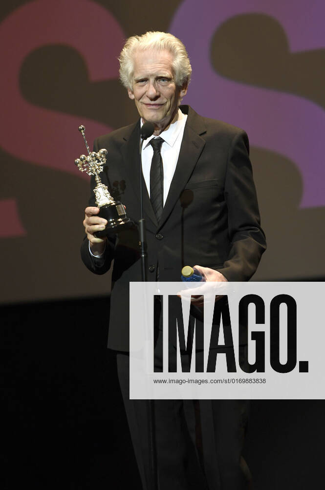 David Cronenberg bei der Verleihung des Donostia Awards für sein Lebenswerk auf dem 70. Internationalen Filmfestival San Sebastian Festival Internacional de Cine de San Sebastian im Theater Victoria Eugenia. San Sebastian