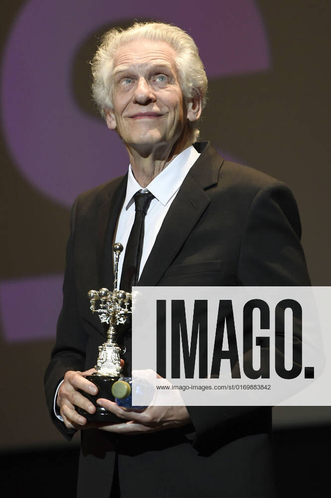 David Cronenberg bei der Verleihung des Donostia Awards für sein Lebenswerk auf dem 70. Internationalen Filmfestival San Sebastian Festival Internacional de Cine de San Sebastian im Theater Victoria Eugenia. San Sebastian
