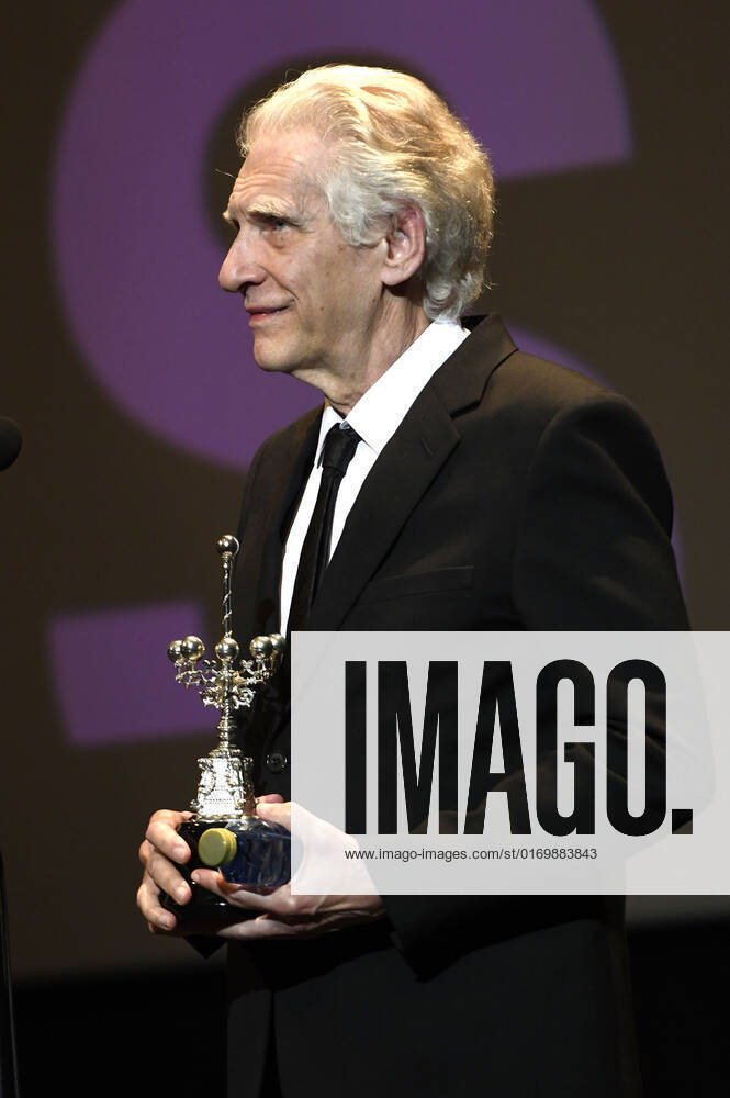 David Cronenberg bei der Verleihung des Donostia Awards für sein Lebenswerk auf dem 70. Internationalen Filmfestival San Sebastian Festival Internacional de Cine de San Sebastian im Theater Victoria Eugenia. San Sebastian