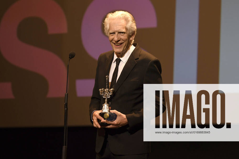 David Cronenberg bei der Verleihung des Donostia Awards für sein Lebenswerk auf dem 70. Internationalen Filmfestival San Sebastian Festival Internacional de Cine de San Sebastian im Theater Victoria Eugenia. San Sebastian