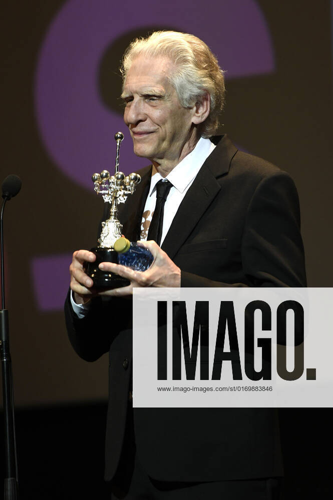 David Cronenberg bei der Verleihung des Donostia Awards für sein Lebenswerk auf dem 70. Internationalen Filmfestival San Sebastian Festival Internacional de Cine de San Sebastian im Theater Victoria Eugenia. San Sebastian