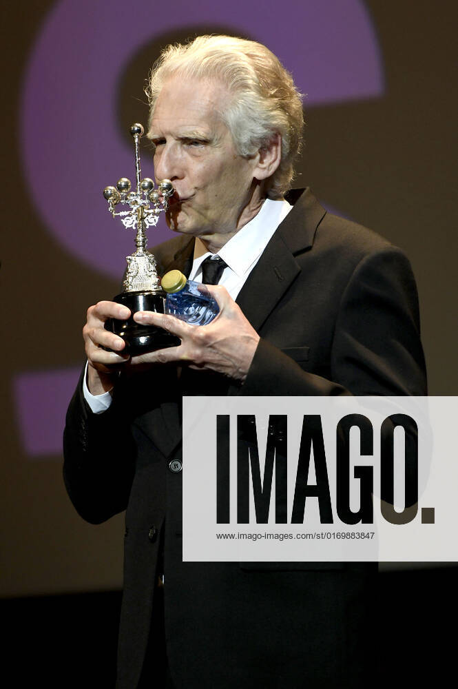 David Cronenberg bei der Verleihung des Donostia Awards für sein Lebenswerk auf dem 70. Internationalen Filmfestival San Sebastian Festival Internacional de Cine de San Sebastian im Theater Victoria Eugenia. San Sebastian