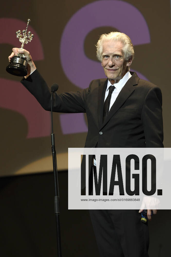 David Cronenberg bei der Verleihung des Donostia Awards für sein Lebenswerk auf dem 70. Internationalen Filmfestival San Sebastian Festival Internacional de Cine de San Sebastian im Theater Victoria Eugenia. San Sebastian