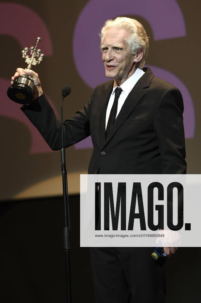David Cronenberg bei der Verleihung des Donostia Awards für sein Lebenswerk auf dem 70. Internationalen Filmfestival San Sebastian Festival Internacional de Cine de San Sebastian im Theater Victoria Eugenia. San Sebastian