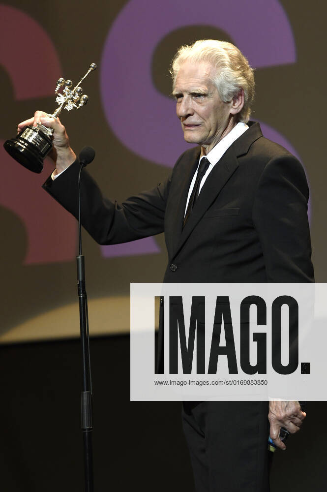 David Cronenberg bei der Verleihung des Donostia Awards für sein Lebenswerk auf dem 70. Internationalen Filmfestival San Sebastian Festival Internacional de Cine de San Sebastian im Theater Victoria Eugenia. San Sebastian