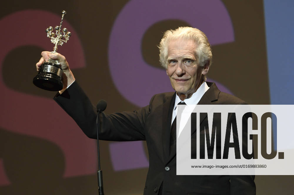 David Cronenberg bei der Verleihung des Donostia Awards für sein Lebenswerk auf dem 70. Internationalen Filmfestival San Sebastian Festival Internacional de Cine de San Sebastian im Theater Victoria Eugenia. San Sebastian