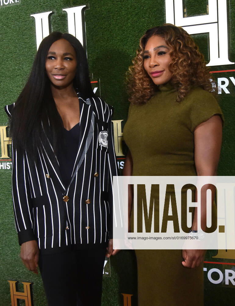 WASHINGTON, DC - SEPTEMBER 24: Venus Williams and Serena Williams at HISTORYTalks 2022: Your Place in History at DAR Constitution Hall in Washington, DC on September 24, 2022.