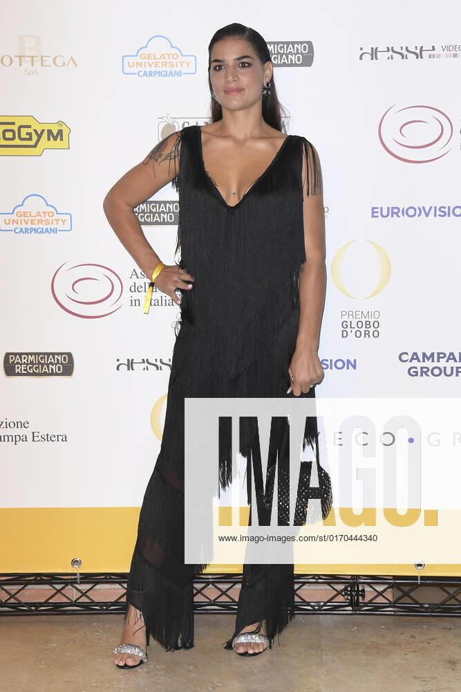 Lina Siciliano attends at the red carpet of the Globo d oro award 2022 at the Auditorium Parco Della Musica. Rome Italy - ZUMAs197 20221004_zaa_s197_383