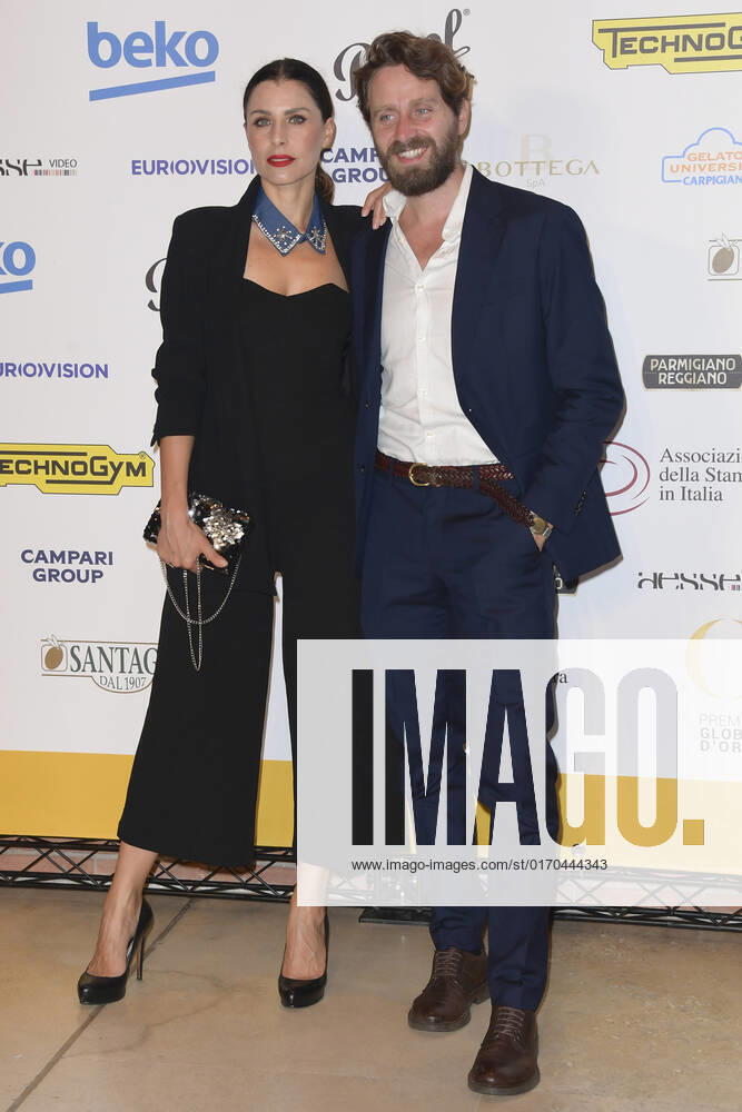 Camilla Petrocelli (left) and Graziano Scarabicchi (right) attend at the red carpet of the Globo d oro award 2022 at the Auditorium Parco Della Musica. Rome Italy - ZUMAs197 20221004_zaa_s197_385