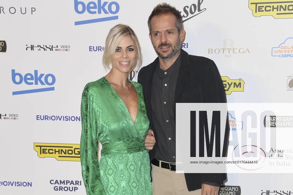 Avarello Roberta (left) and Simone Godano (right) attend at the red carpet of the Globo d oro award 2022 at the Auditorium Parco Della Musica. Rome Italy - ZUMAs197 20221004_zaa_s197_418