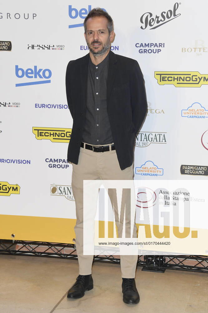 Simone Godano attends at the red carpet of the Globo d oro award 2022 at the Auditorium Parco Della Musica. Rome Italy - ZUMAs197 20221004_zaa_s197_420