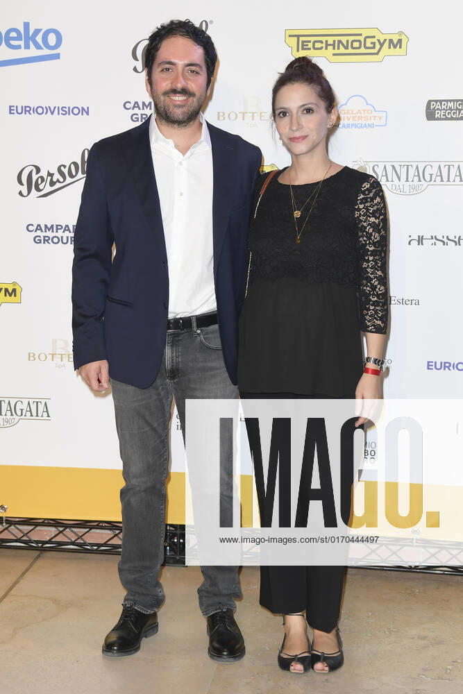 Matteo Rovere (left) and Giulia Steigerwalt (right) attend at the red carpet of the Globo d oro award 2022 at the Auditorium Parco Della Musica. Rome Italy - ZUMAs197 20221004_zaa_s197_440