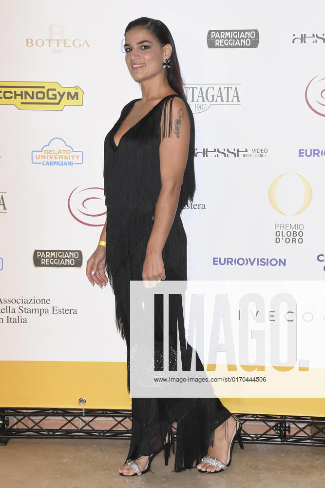 Lina Siciliano attends at the red carpet of the Globo d oro award 2022 at the Auditorium Parco Della Musica. Rome Italy - ZUMAs197 20221004_zaa_s197_444