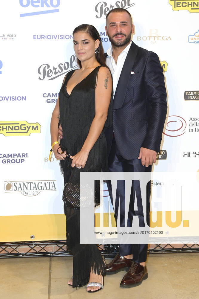 Lina Siciliano und Fabio PIccolella bei der 62. Verleihung des Globo d Oro 2022 im Auditorium Parco della Musica. Rom
