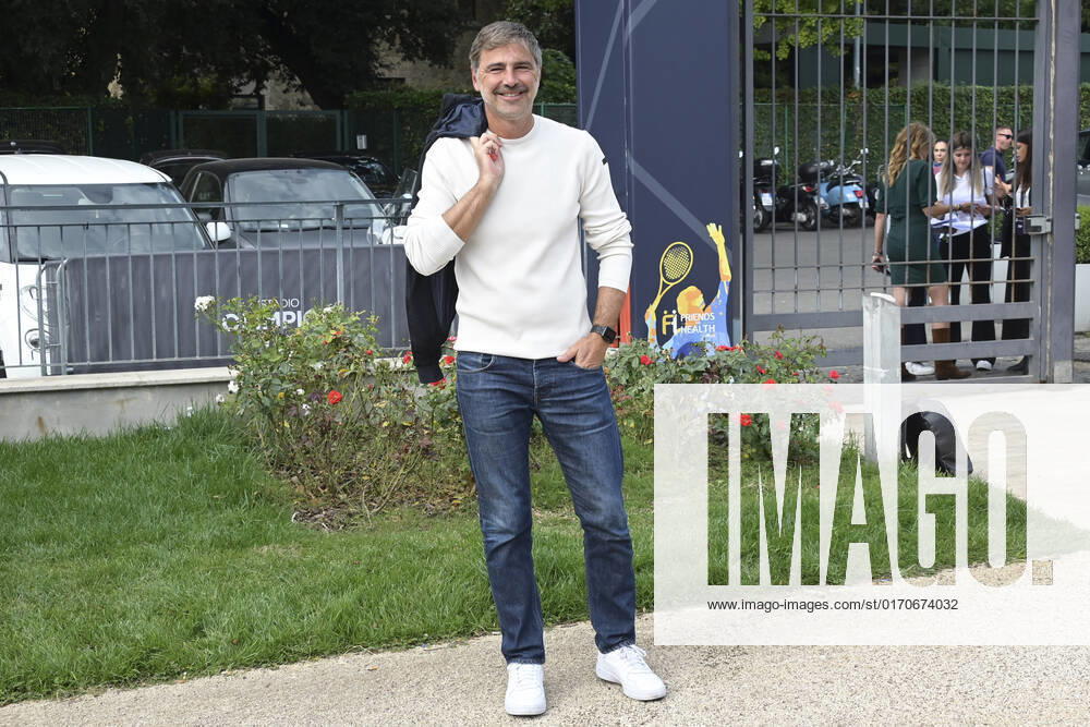 Beppe Convertini attends the Tennis & Friends event for prevention days organized in collaboration with the Gemelli Polyclinic at Foro Italico. Rome Italy - ZUMAs197 20221008_zaa_s197_139