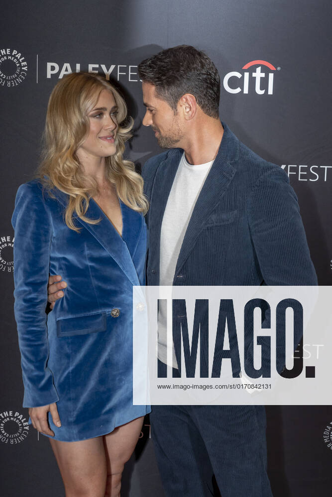 Melissa Roxburgh and J.R. Ramirez attend the Manifest season 4 screening during 2022 PaleyFest NY at Paley Museum in New York City. New York United States - ZUMAs197 20221011_zaa_s197_547
