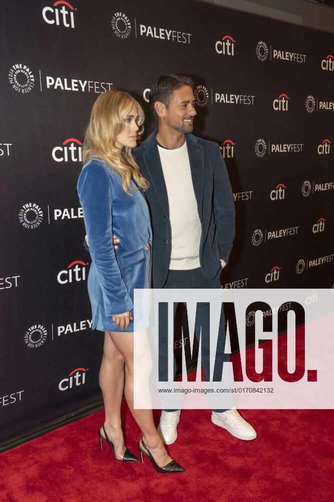 Melissa Roxburgh and J.R. Ramirez attend the Manifest season 4 screening during 2022 PaleyFest NY at Paley Museum in New York City. New York United States - ZUMAs197 20221011_zaa_s197_548
