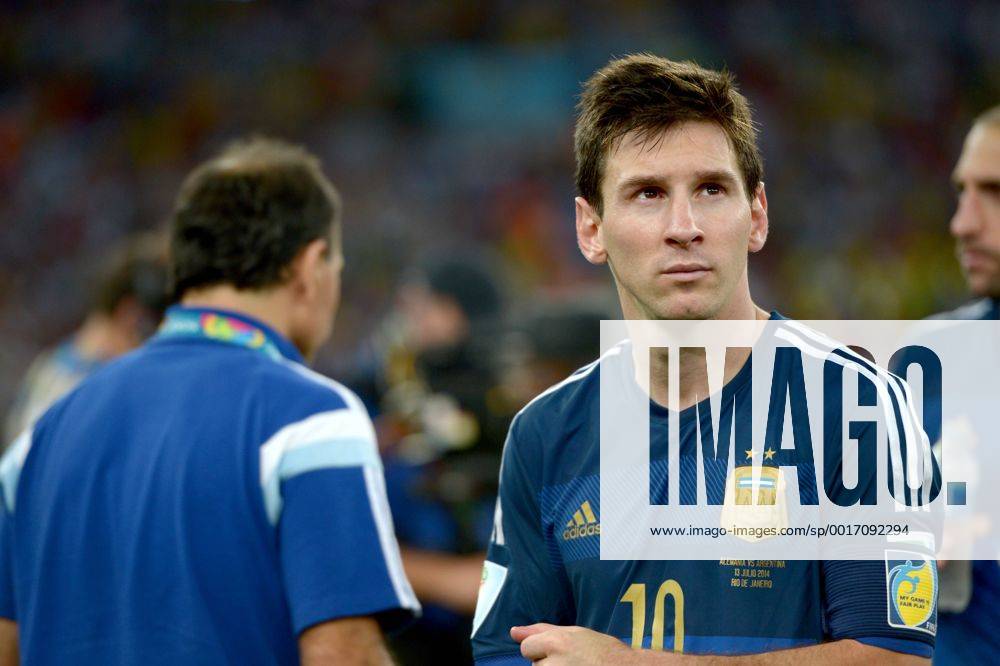 Lionel Messi (ARG), JULY 13, 2014 - Football Soccer : Lionel Messi of Argentina looks dejected after the FIFA World Cup Brazil 2014 Final match between Germany 1-0 Argentina at Estadio do Maracana in Rio De Janeiro, Brazil. Noxthirdxpartyxsales (uzdb007161)