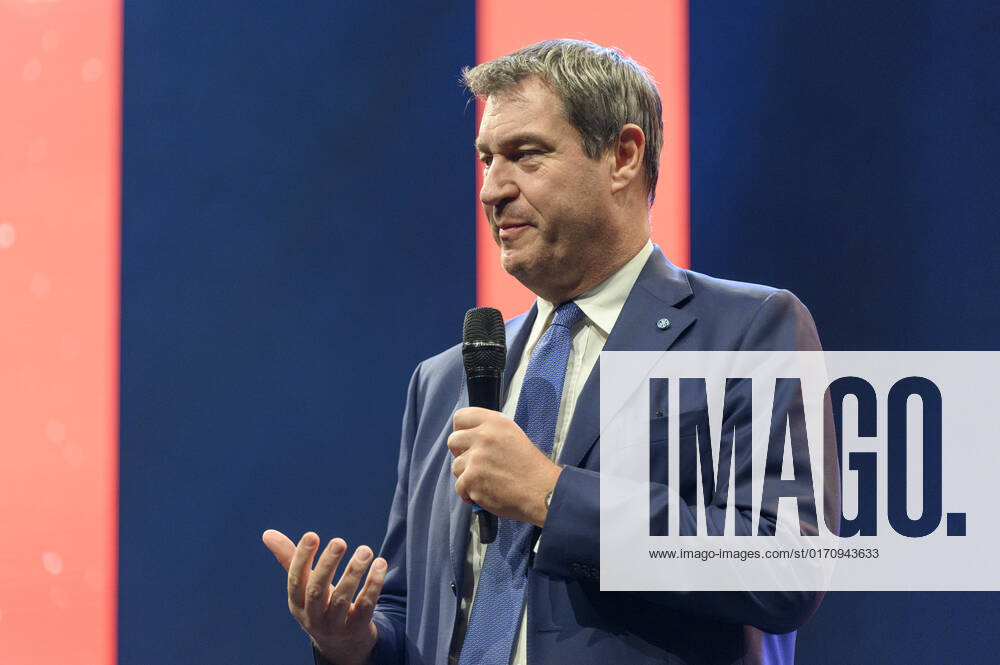 Markus Söder beim 10. Ball der Unternehmer 2022 in Halle 3C der NürnbergMesse. Nürnberg, 15.10.202323