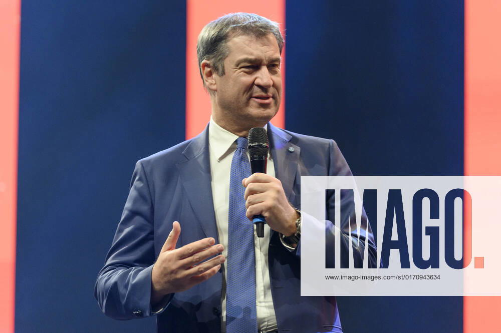 Markus Söder beim 10. Ball der Unternehmer 2022 in Halle 3C der NürnbergMesse. Nürnberg, 15.10.202323
