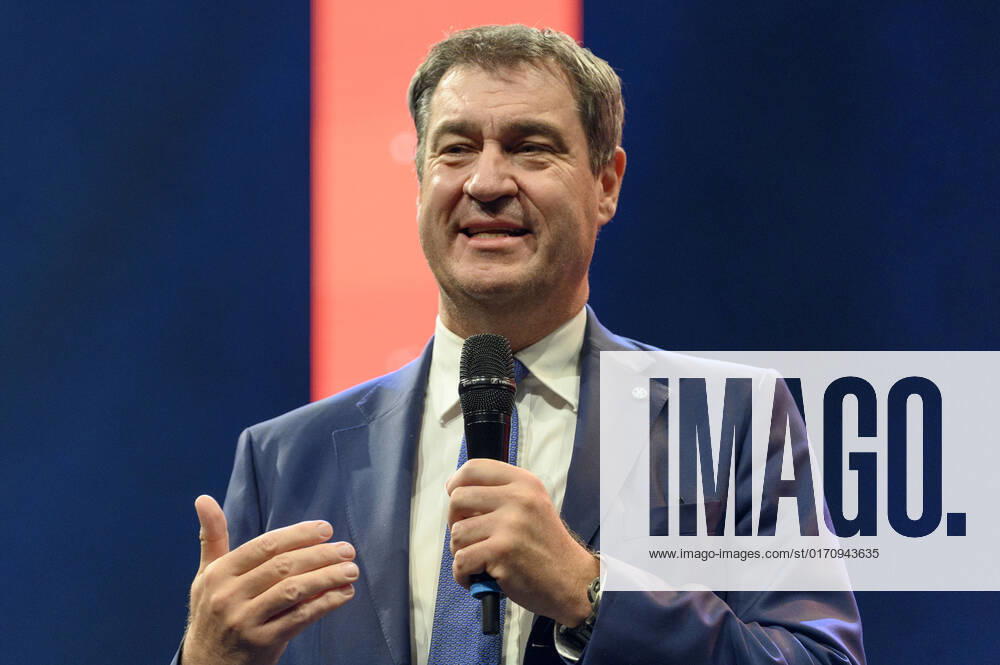 Markus Söder beim 10. Ball der Unternehmer 2022 in Halle 3C der NürnbergMesse. Nürnberg, 15.10.202323