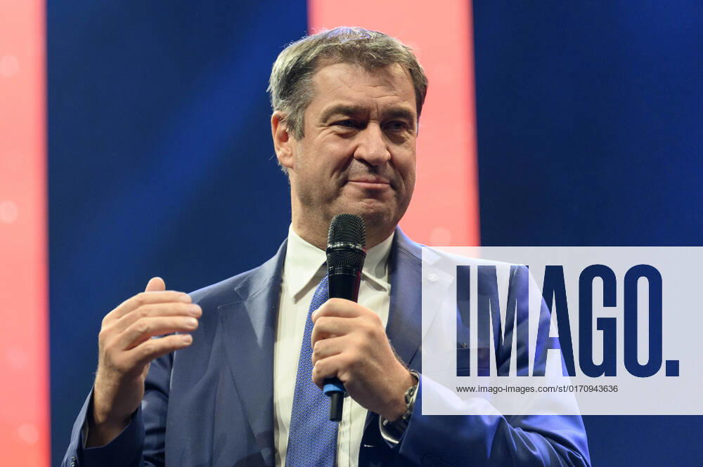 Markus Söder beim 10. Ball der Unternehmer 2022 in Halle 3C der NürnbergMesse. Nürnberg, 15.10.202323