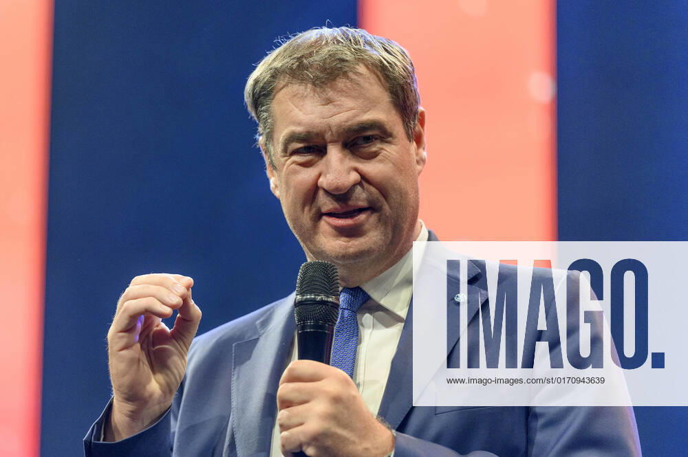 Markus Söder beim 10. Ball der Unternehmer 2022 in Halle 3C der NürnbergMesse. Nürnberg, 15.10.202323
