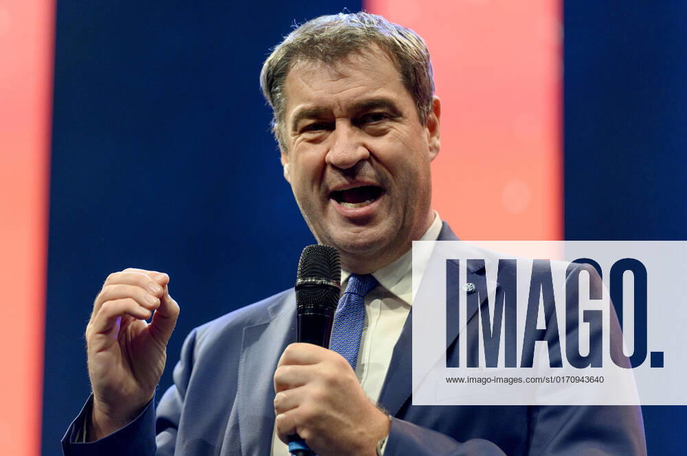 Markus Söder beim 10. Ball der Unternehmer 2022 in Halle 3C der NürnbergMesse. Nürnberg, 15.10.202323