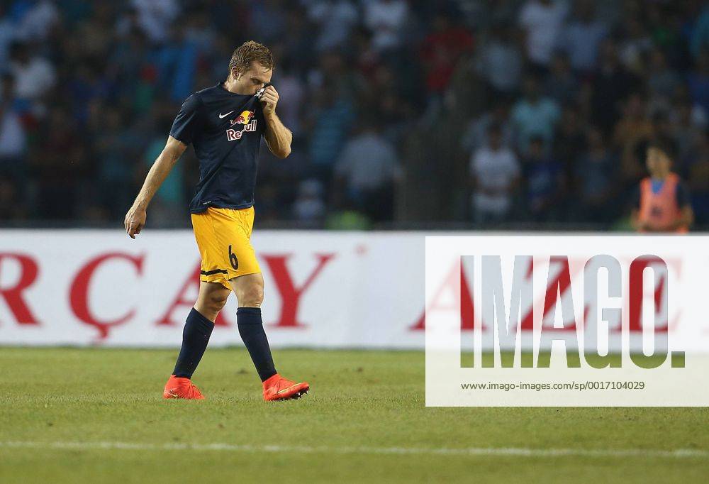SOCCER - CL, Karabag vs RBS BAKU,AZERBAIJAN,30.JUL.14 - SOCCER - UEFA Champions League, qualifying, Karabag Agdam FK vs Red Bull Salzburg. Image shows Christian Schwegler (RBS).