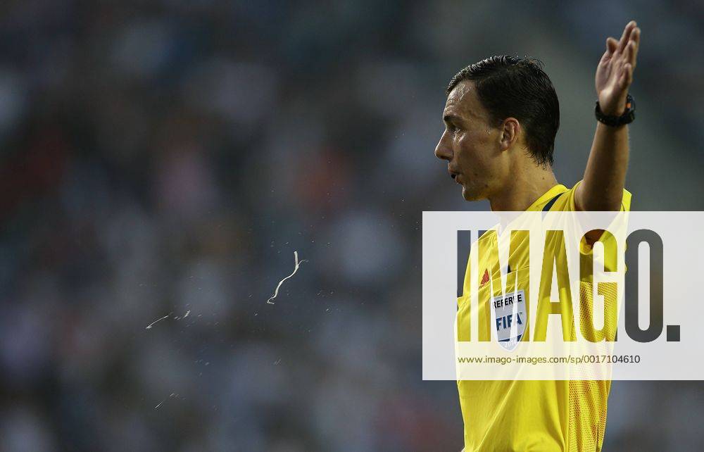 SOCCER - CL, Qarabag vs RBS BAKU,AZERBAIJAN,30.JUL.14 - SOCCER - UEFA Champions League, qualifying, Qarabag Agdam FK vs Red Bull Salzburg. Image shows referee Serhiy Boiko.