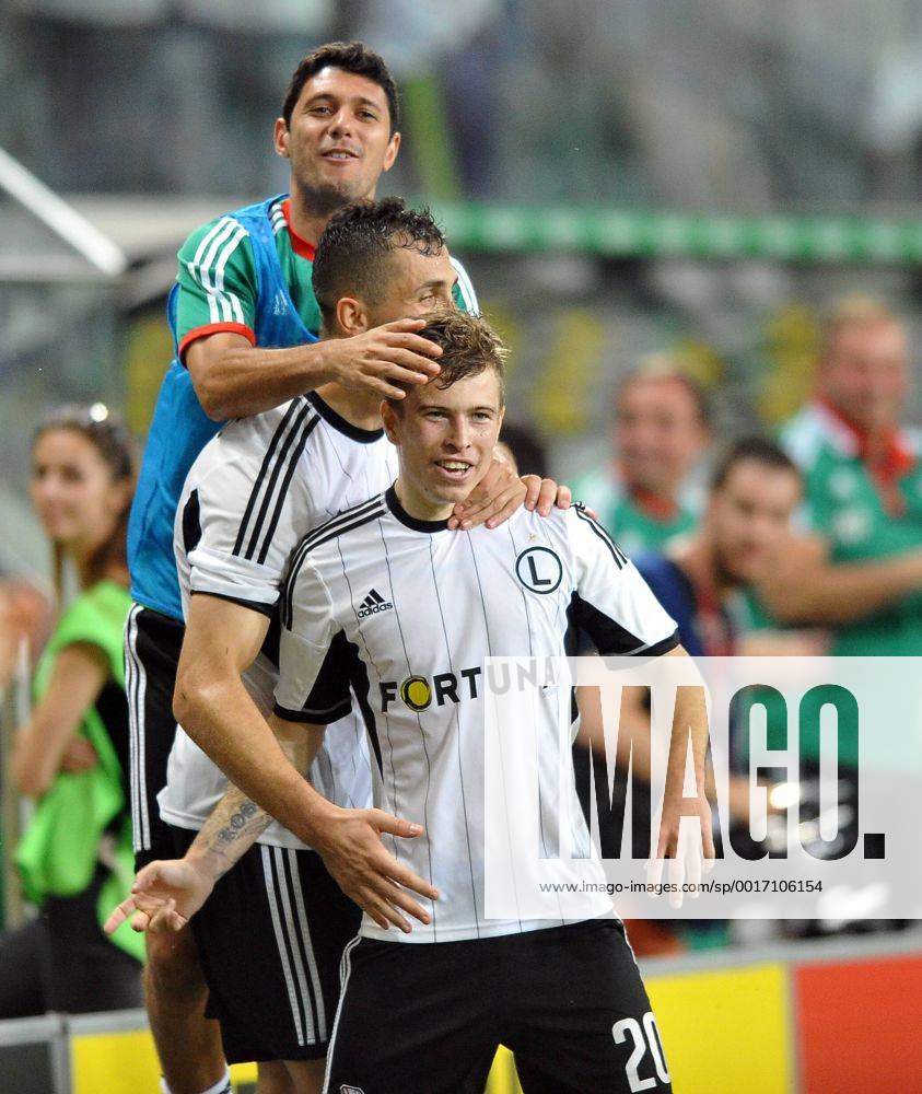 Torjubel JAKUB KOSECKI CL Quali Legia Warsaw - Celtic Glasgow Torjubel JAKUB KOSECKI 20140730LUK155