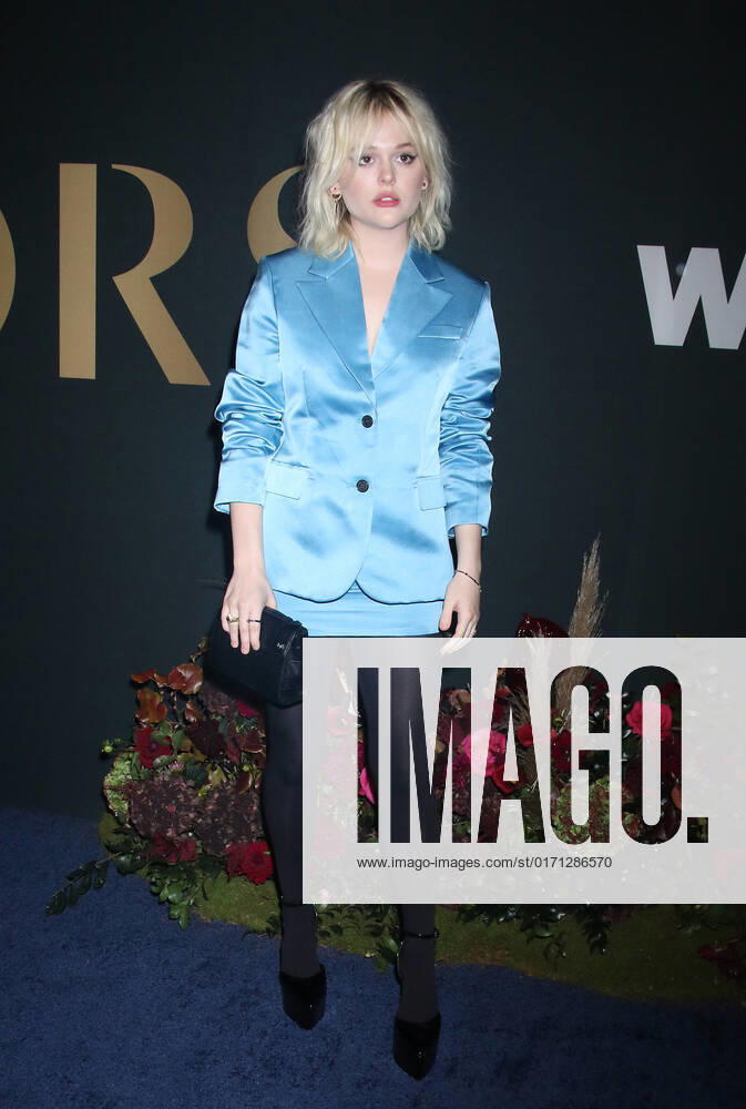 NEW YORK, NY- OCTOBER 25: Emily Alyn Lind at the WWD 2022 Honors Awards at Cipriani South Street in New York City on October 25, 2022.