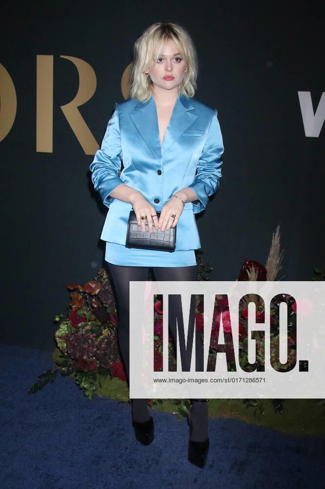 NEW YORK, NY- OCTOBER 25: Emily Alyn Lind at the WWD 2022 Honors Awards at Cipriani South Street in New York City on October 25, 2022.