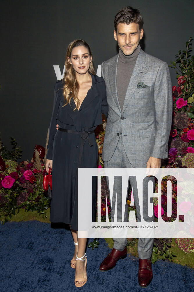 Olivia Palermo and Johannes Huebl attend the 2022 WWD Honors at Cipriani South Street in New York City. New York United States - ZUMAs197 20221025_zaa_s197_286