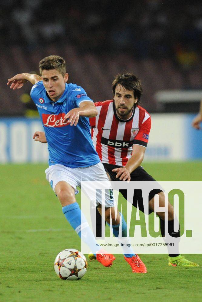 Aug. 19, 2014 - Naples, Italy - Jorginho during the UEFA Champions League Qualifying Play Off First Leg match between SSC Napoli and Athletic Club Bilbao Football Soccer at Stadio San Paolo on August 19, 2014 in Naples, Italy. SSC Napoli and Athletic Club Bilbao - UEFA Champions League Qualifying Play Off First Leg - ZUMAn23
