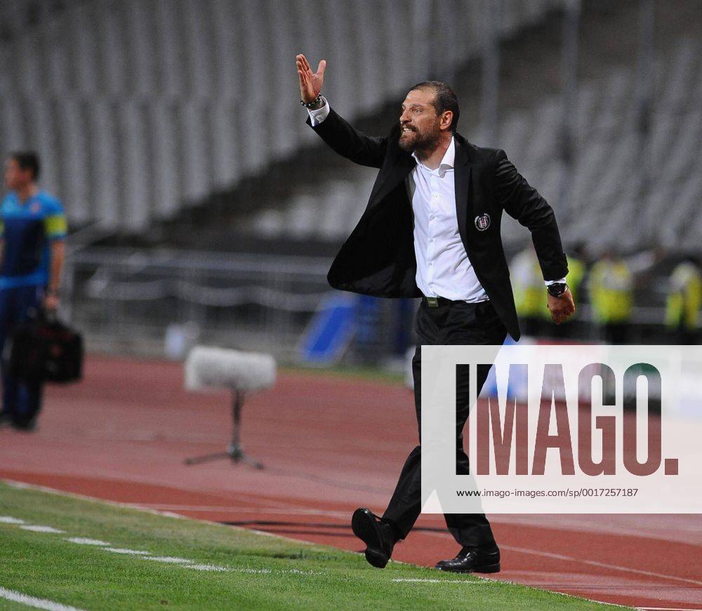 UEFA Champions League playoff first leg match match between Besiktas and Arsenal at Olympic stadium in istanbul 19 august 2014. Score: Besiktas 0 - Arsenal 0 Pictured: Coach Slaven Bilic of Besiktas.