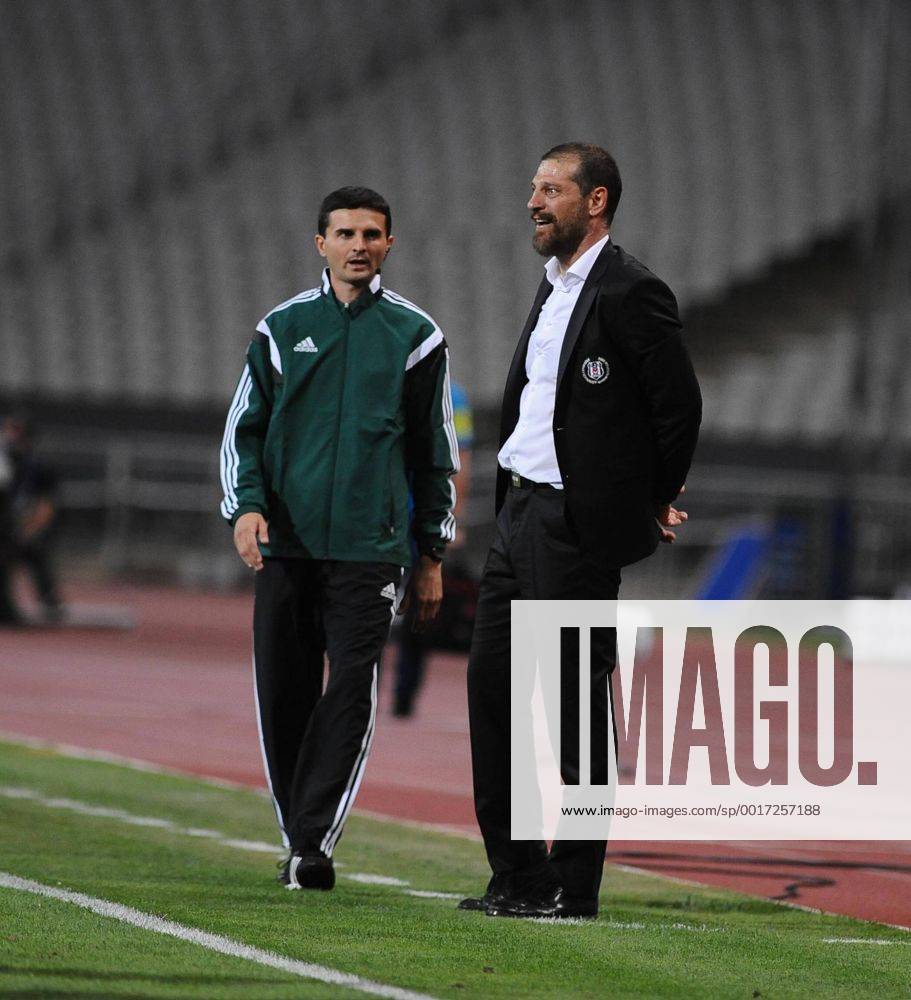 UEFA Champions League playoff first leg match match between Besiktas and Arsenal at Olympic stadium in istanbul 19 august 2014. Score: Besiktas 0 - Arsenal 0 Pictured: Coach Slaven Bilic of Besiktas.