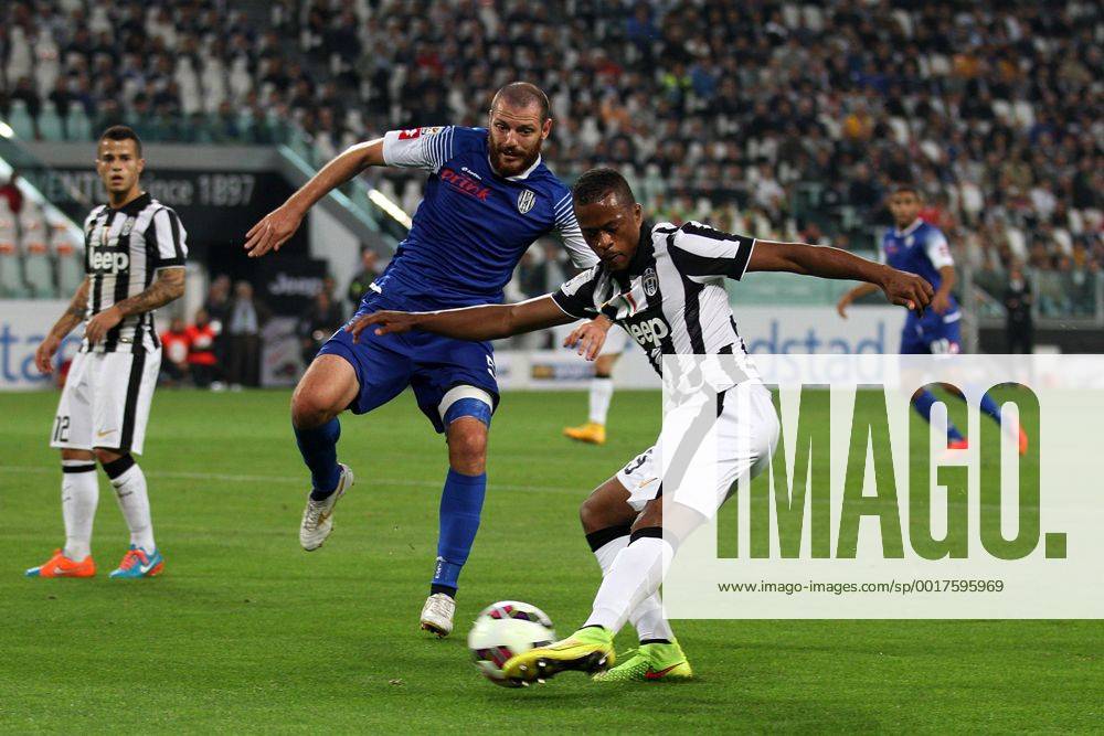 Sept. 24, 2014 - Turin, Italy - Juventus defender Patrice Evra (33) during the Italian Serie A football match Juventus Vs Cesena on September 24, 2014 at Juventus Stadium in Turin. Soccer, Serie A: Juventus v Cesena - ZUMAn230