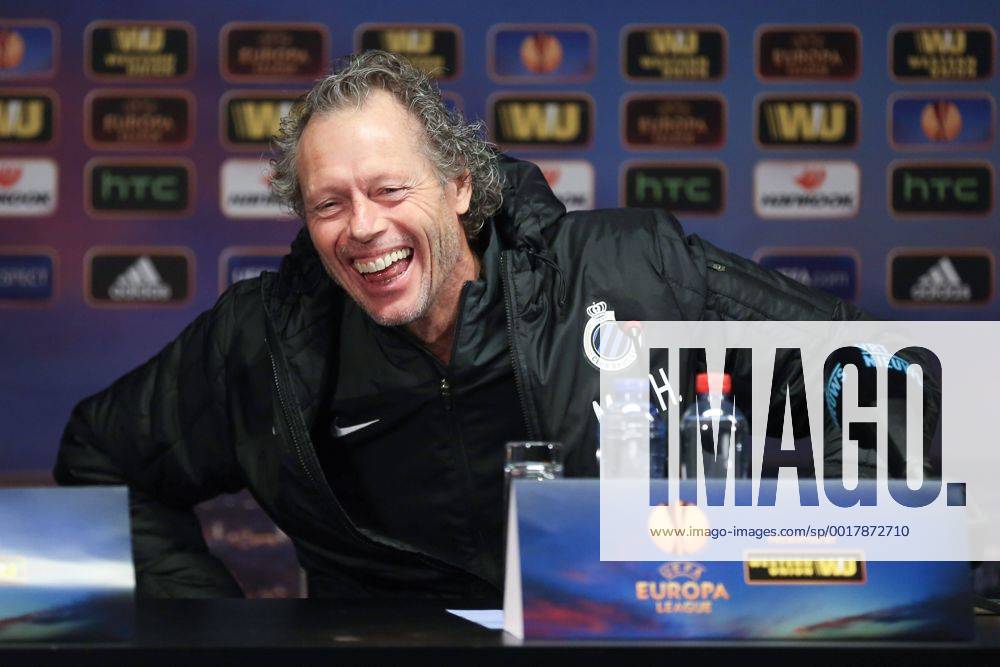 - BRUGGE, BELGIUM: Club s head coach Michel Preud homme laughs at a press conference of Belgian soccer team Club Brugge, Wednesday 22 October 2014, in Brugge. Tomorrow Club Brugge is playing Danish team FC Kobenhavn in the third day of the group stage of the UEFA Europa League competition, in the group B. BRUNOxFAHY 04487048