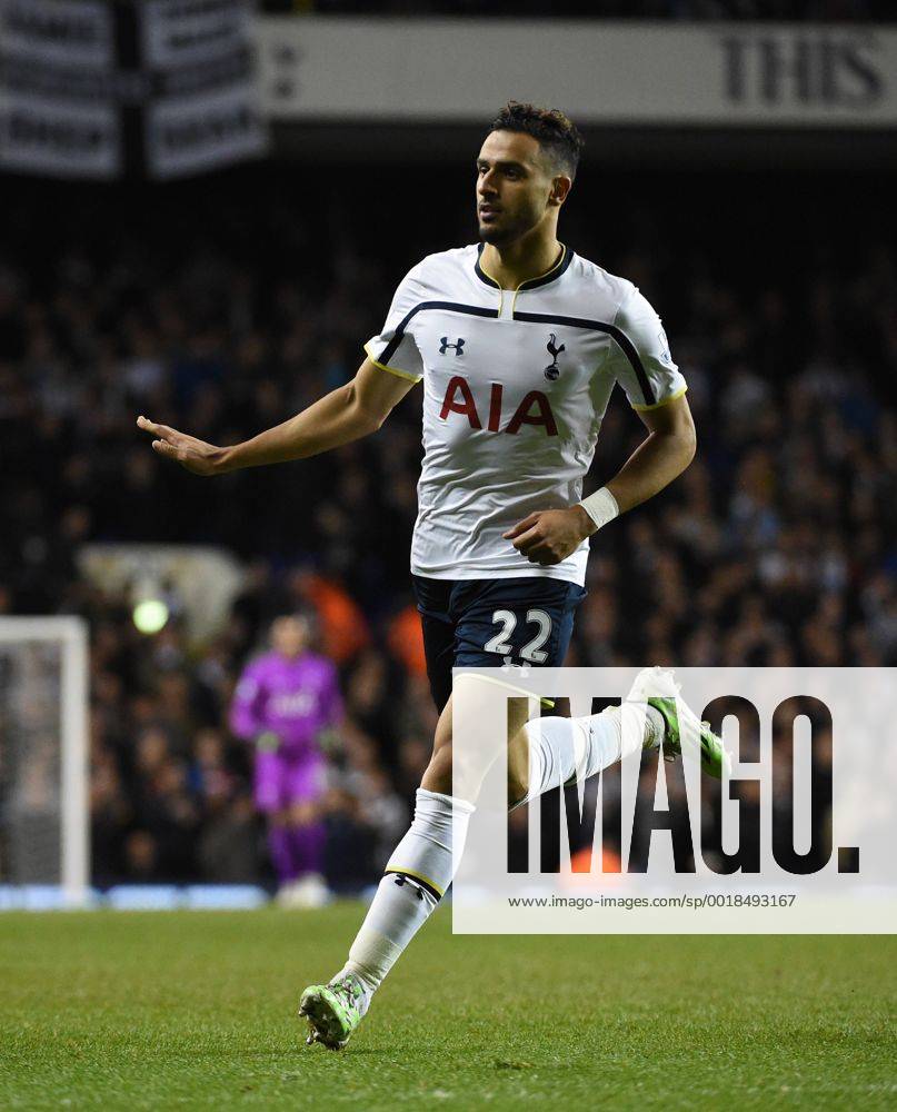 White Hart Lane, Tottenham, London, England. Capital One Cup, quarterfinal. Tottenham Hotspur - Newcastle United Nacer Chadli celebrates as he scores the second goal for Spurs Bromleyx ActionPlus11583618